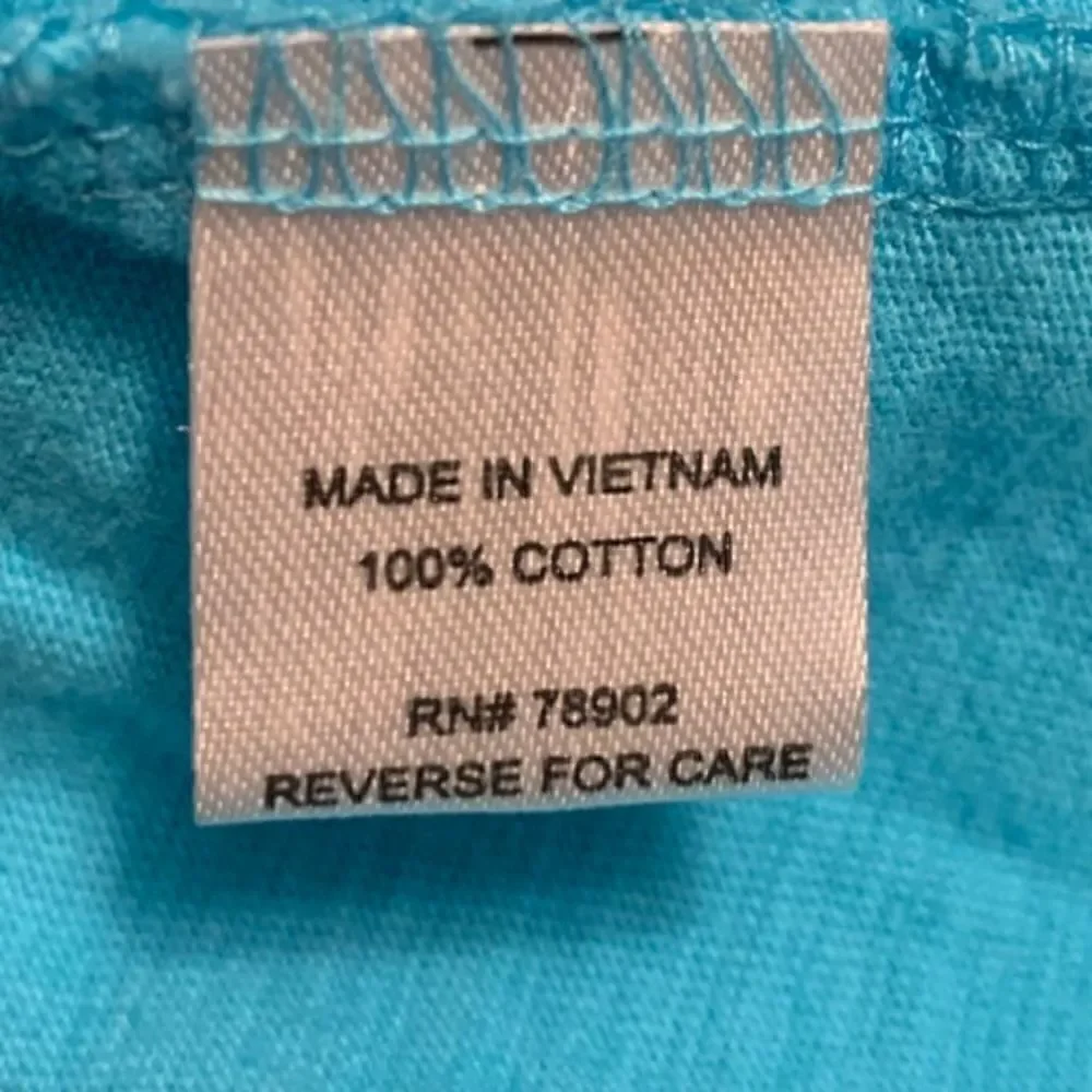 Erin London Turquoise Ruched Sleeve Top Sz L